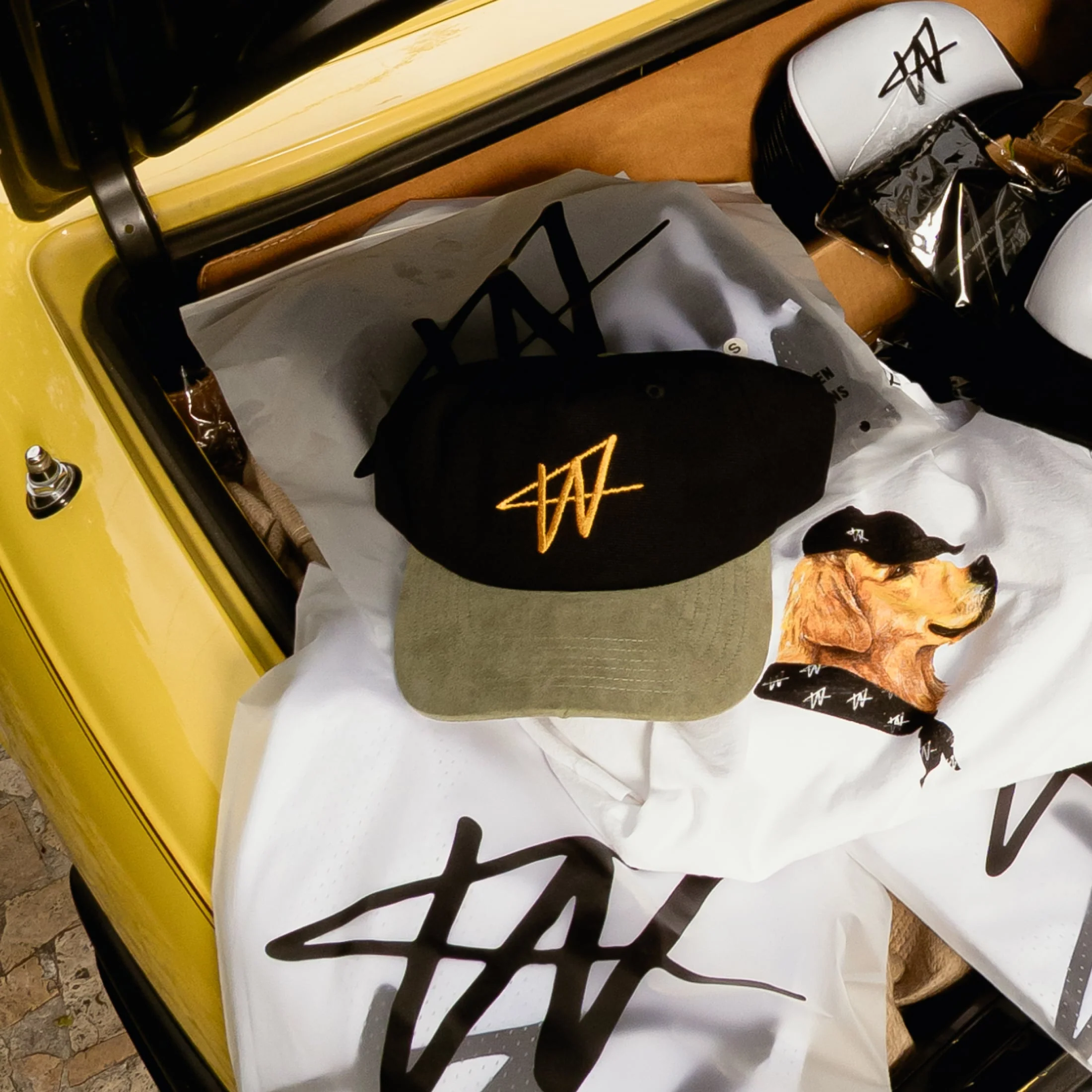 Chain Stitch 5 Panel Hat (Matcha) - Image 2